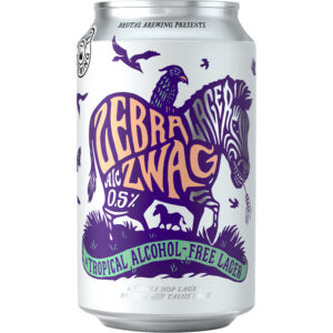 1168821 Brutal Brewing Zebra Zwag Lager 05 Alkoholfri 33cl Burk Maj23 High Res 300dpi 300x300