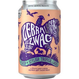 1168921 Brutal Brewing Zebra Zwag Lager 35 33cl Burk Axfood Maj23 High Res 300dpi 300x300